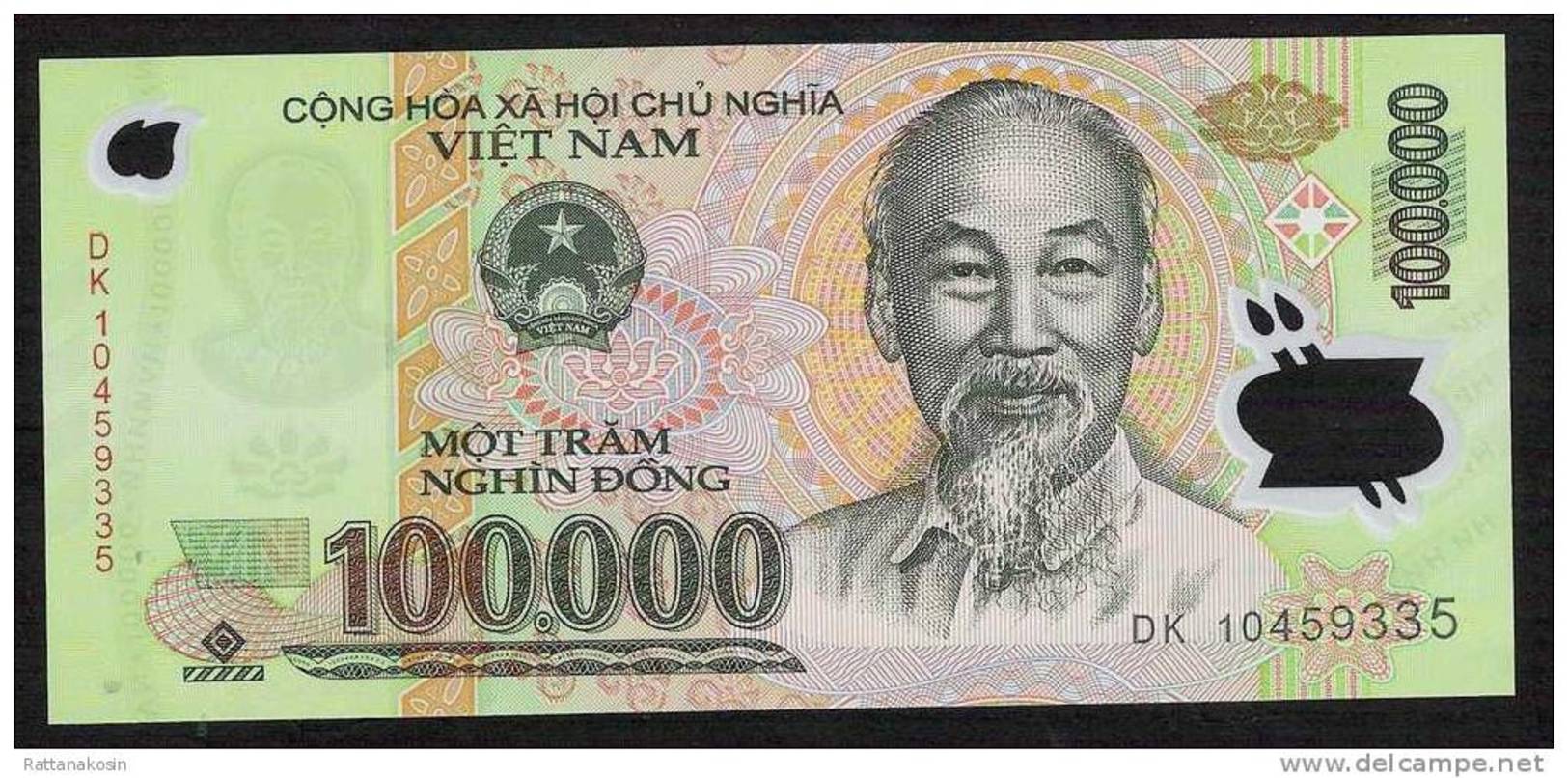 VIETNAM P122  100.000 DONG 2010   UNC. - Vietnam