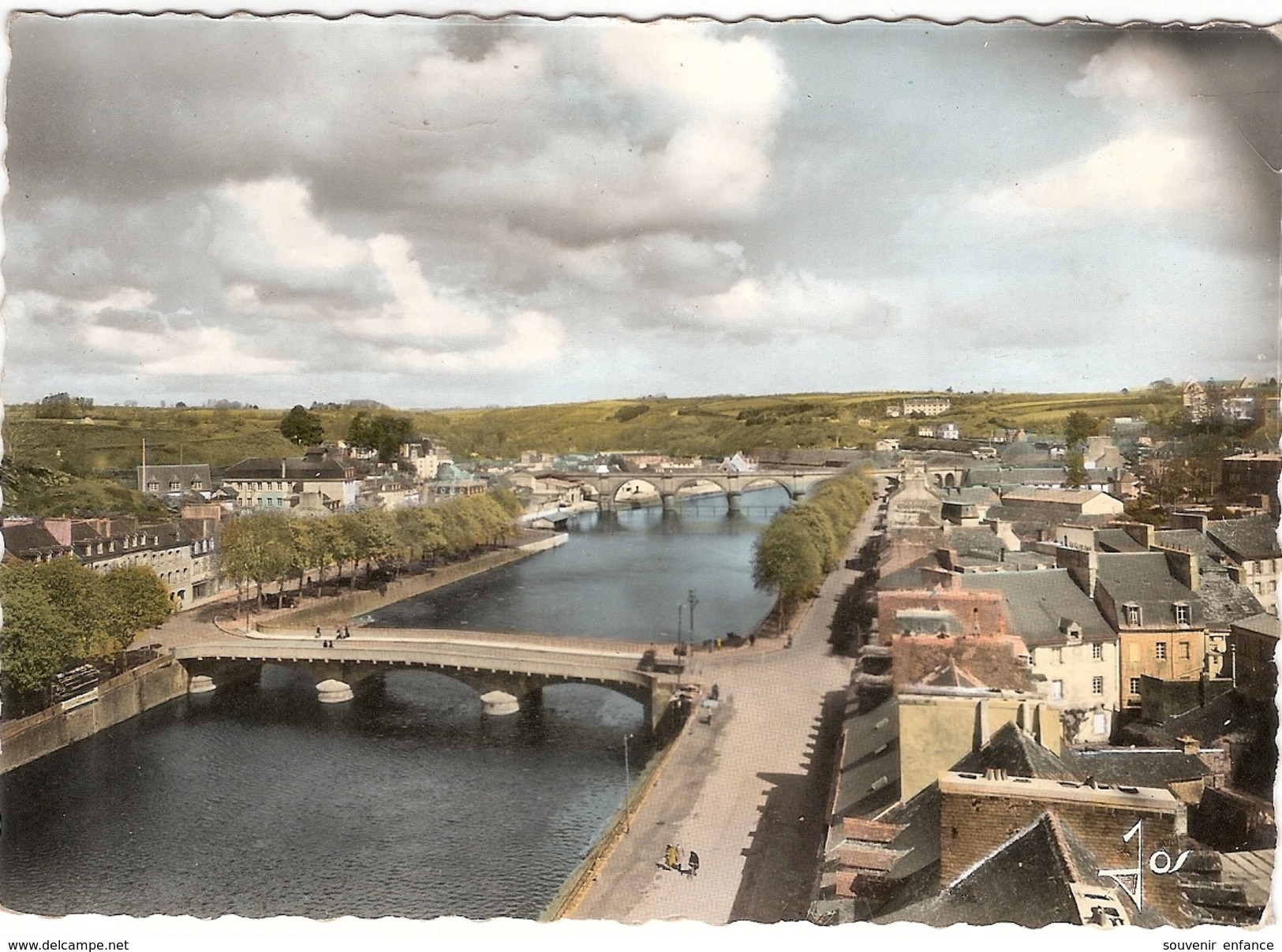 CP Châteaulin  Vue Générale De La Rivière Et Des Deux Ponts 29 Finistère - Châteaulin