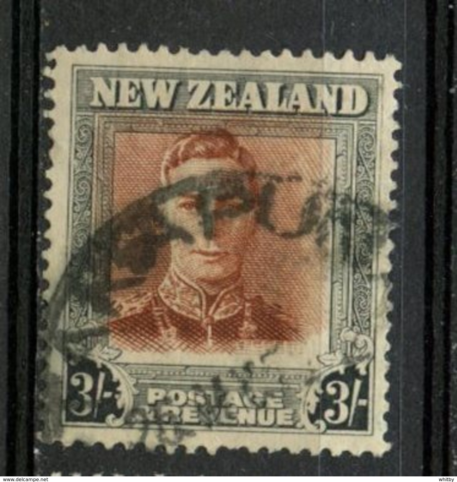 New Zealand 1947 3Sh King George VI Issue #268 - Used Stamps