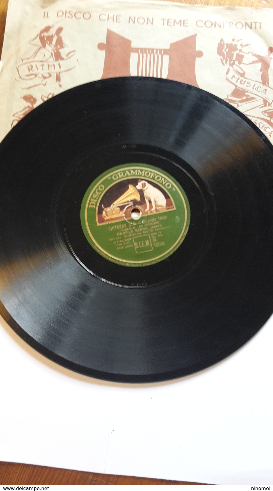 Voce Del Padrone - Disco Grammofono  -  1935.  Serie R  10595. Daniele Serra - 78 T - Disques Pour Gramophone