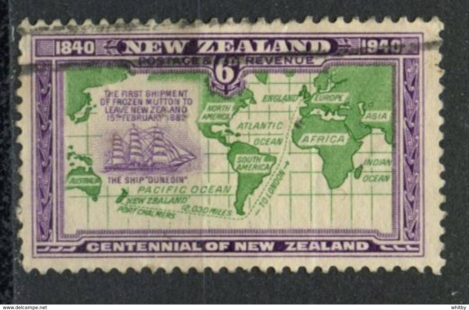 New Zealand 1940 6p Shipment Of Mutton Issue #237 - Used Stamps