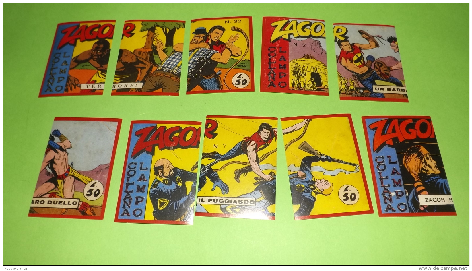 ZAGOR  10 Figurine Diverse-238,239,240,241,242,243,244,245,246,247-panini 2016 - Edizione Italiana