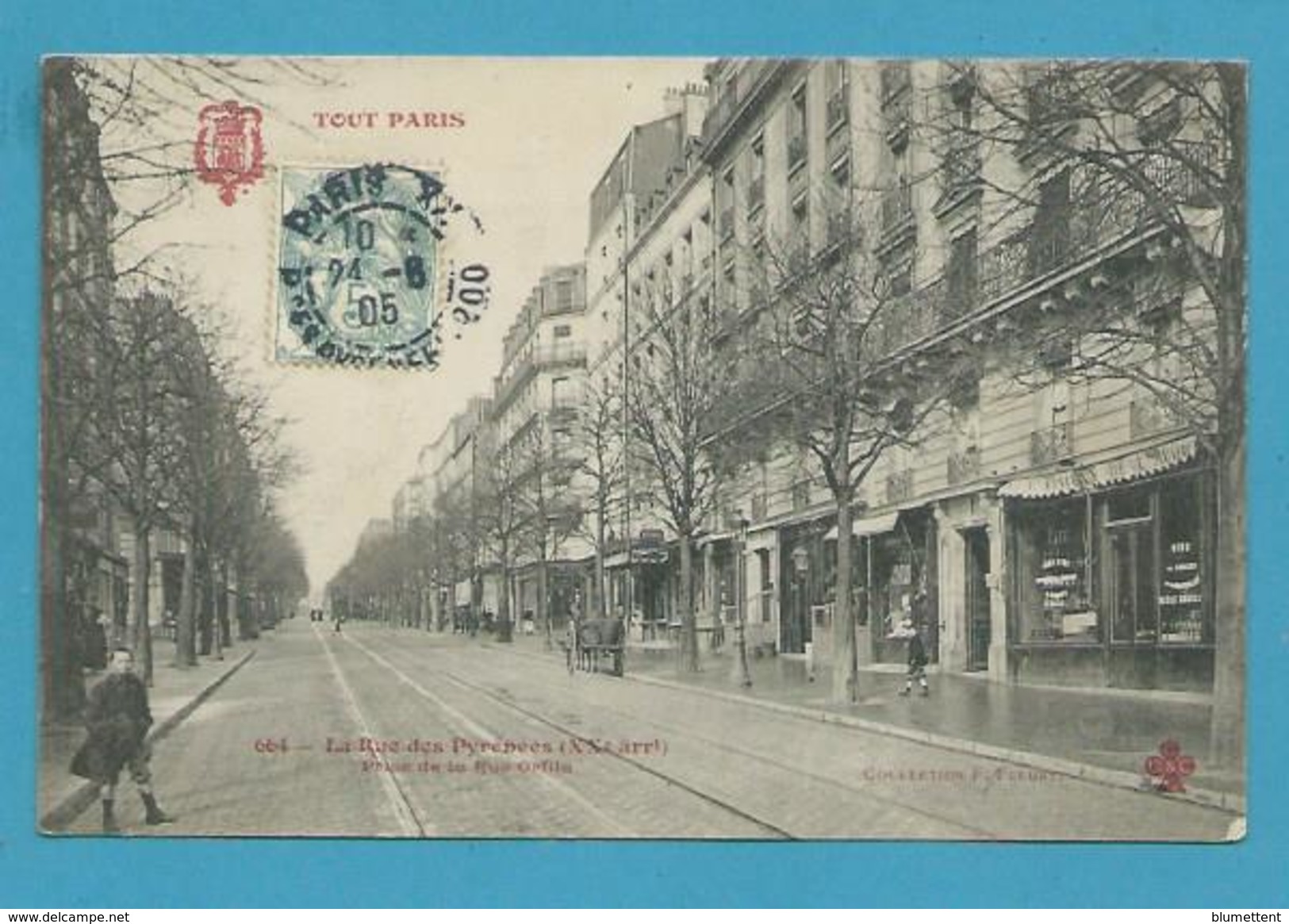 CPA TOUT PARIS 664 - Rue Des Pyrénées (XXème Arrt.) - Distrito: 20