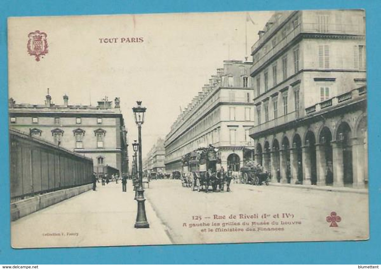 CPA TOUT PARIS 125 - Rue De Rivoli Grille Du Musée Du Louvre Et Ministère Des Finances (1er Arrt.) - Paris (01)