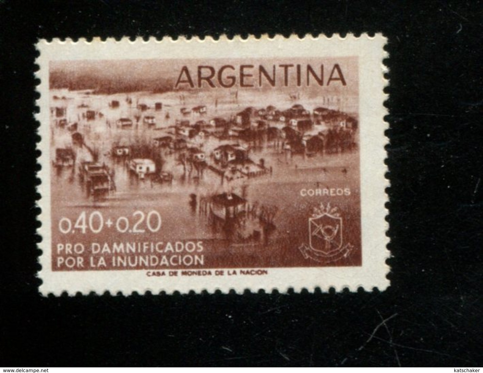 439940554 ARGENTINIE DB 1958 POSTFRIS MINTNEVER HINGED POSTFRIS NEUF YVERT 592 - Neufs