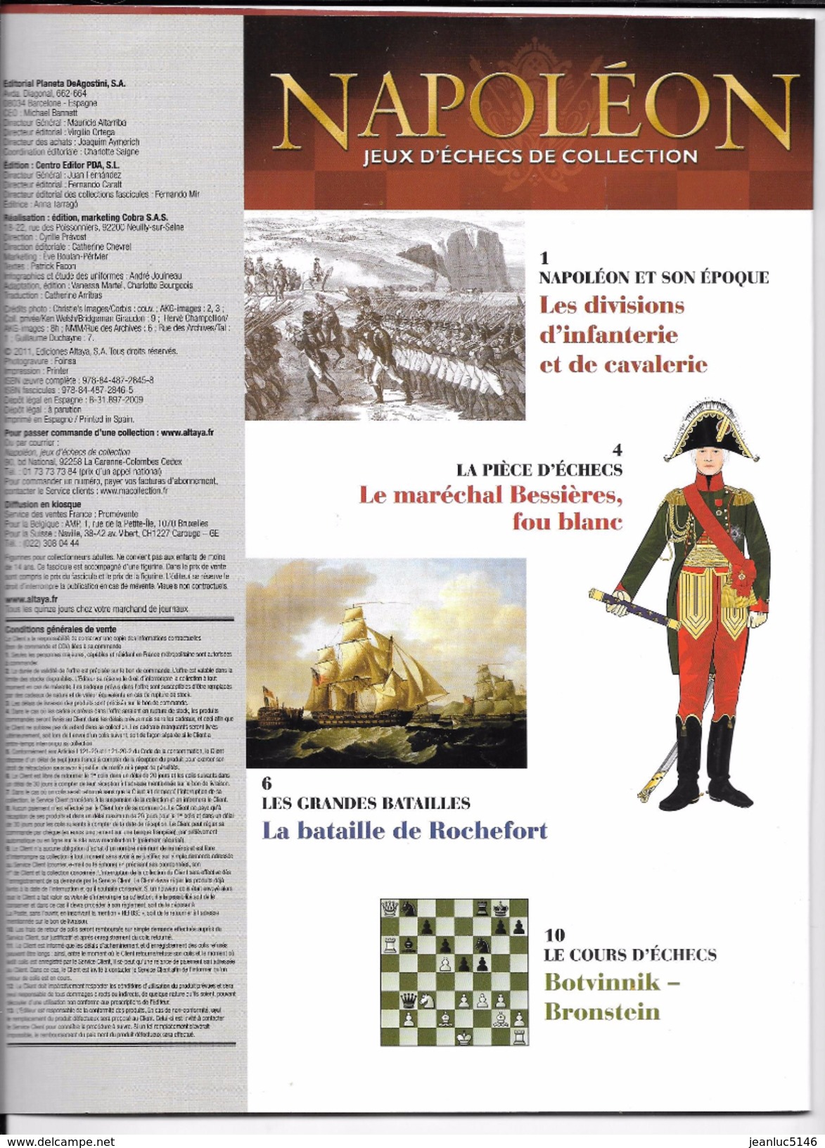 Fascicule Altaya. Napoléon, Jeux D'échecs De Collection, N° 56.  Le Maréchal Bessières. - History