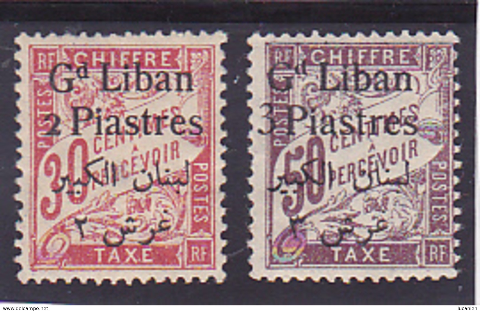 Grand Liban Taxe N° 8 & 9 - Voir Verso - - Timbres-taxe