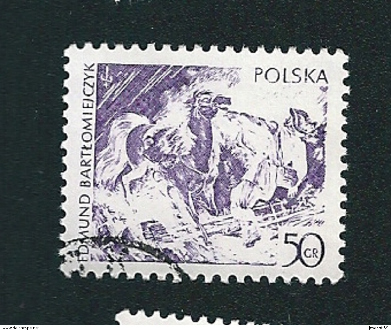 N° 2432 Eclairs Par Edmund Bartlomieiczyk (z éffacé)   TIMBRE Pologne (1978) Neuf/Oblitéré  Polska - Errors & Oddities