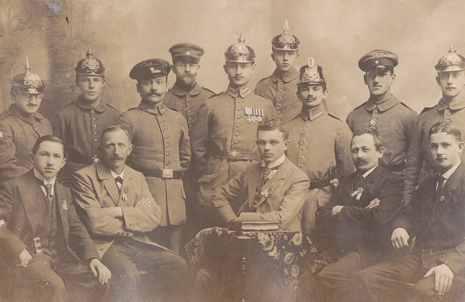 Foto Freising Bayern Jäger Bataillon Tschako Deutscher Soldat 1.Weltkrieg - Guerre, Militaire