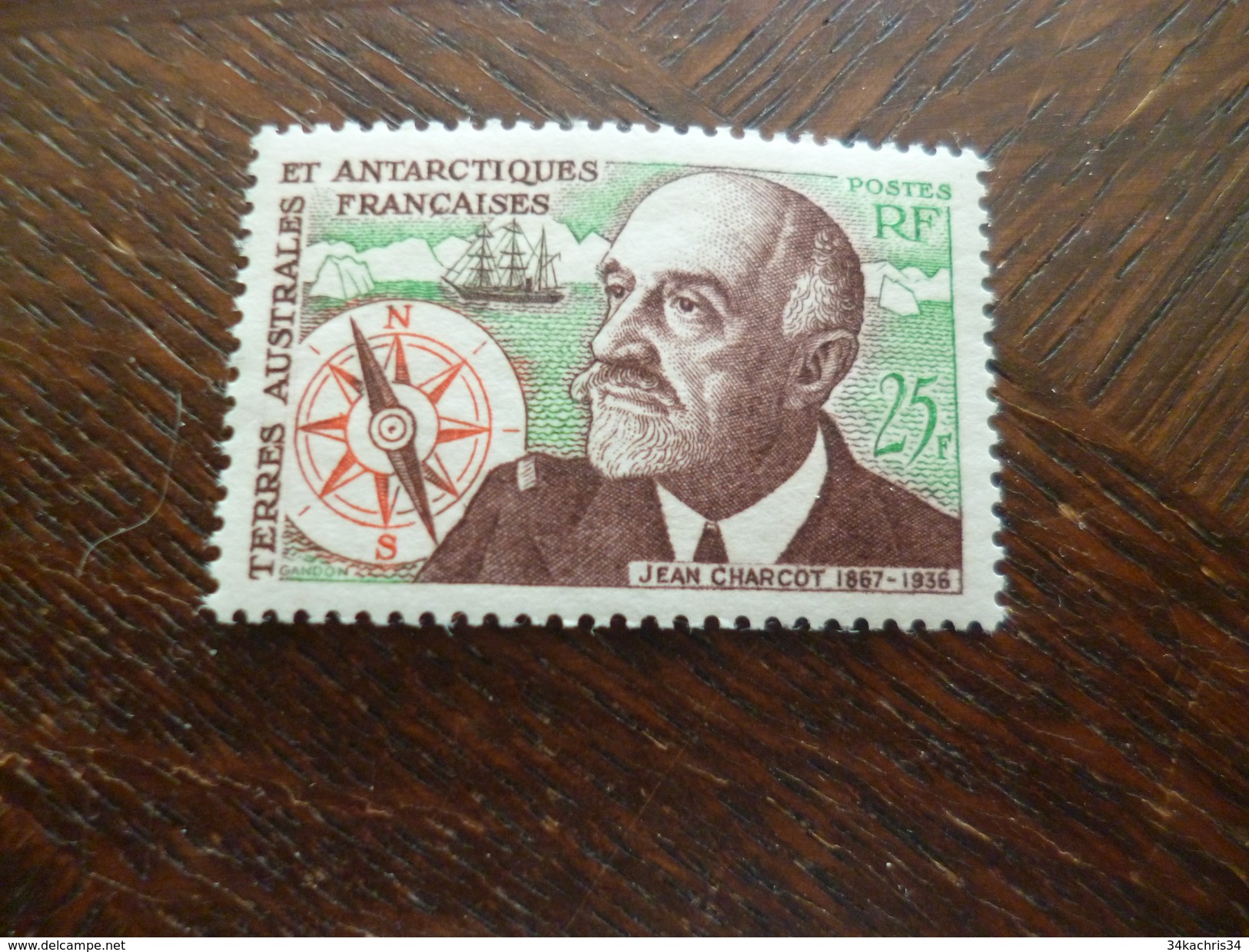 TP Terres Australes Et Antartiques  Françaises TAAF Sans Charnières N°19 Jean Charcot Valeur 41&euro; - Unused Stamps