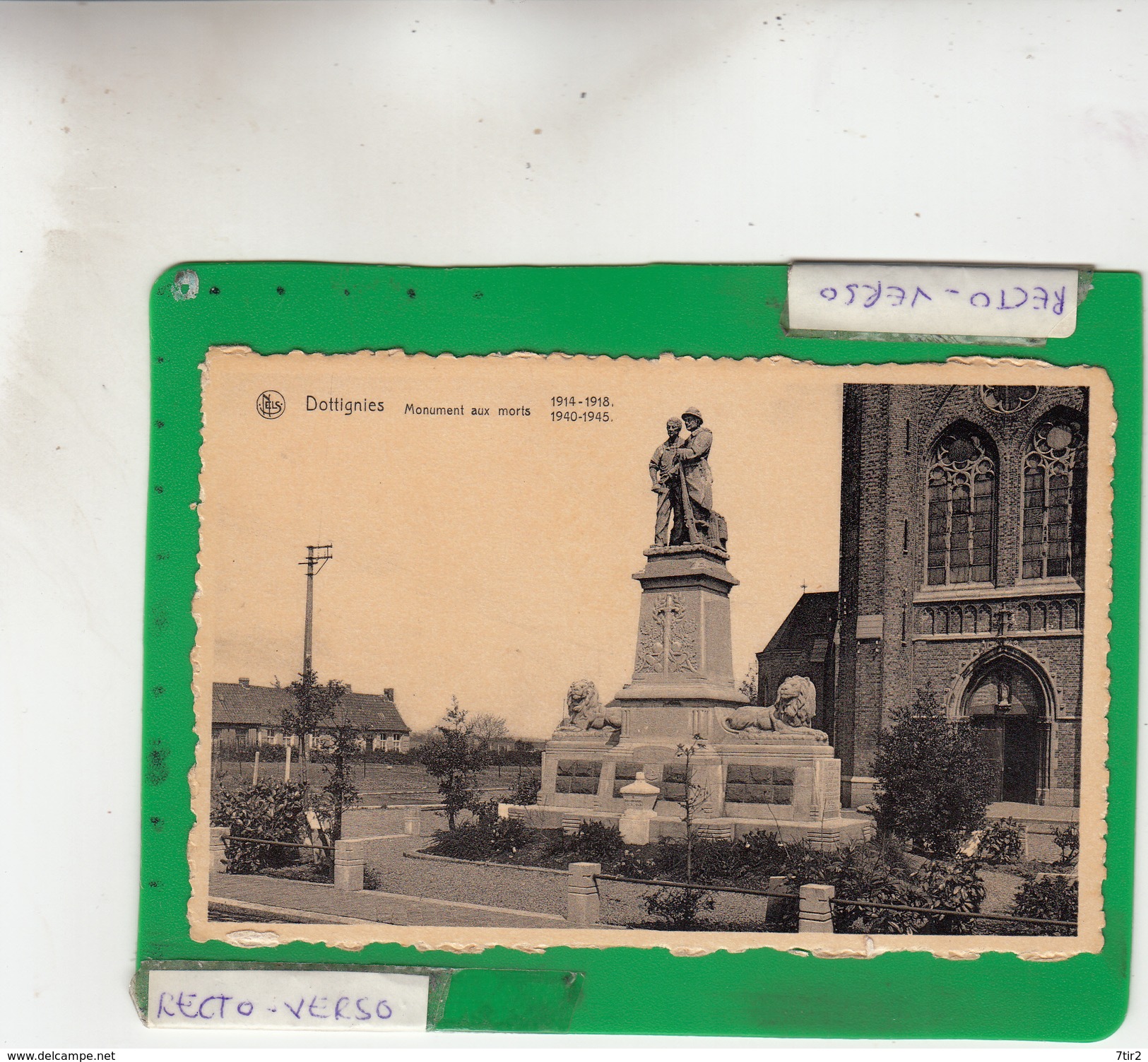 DOTTIGNIES MONUMENT AUX MORTS - Andere & Zonder Classificatie