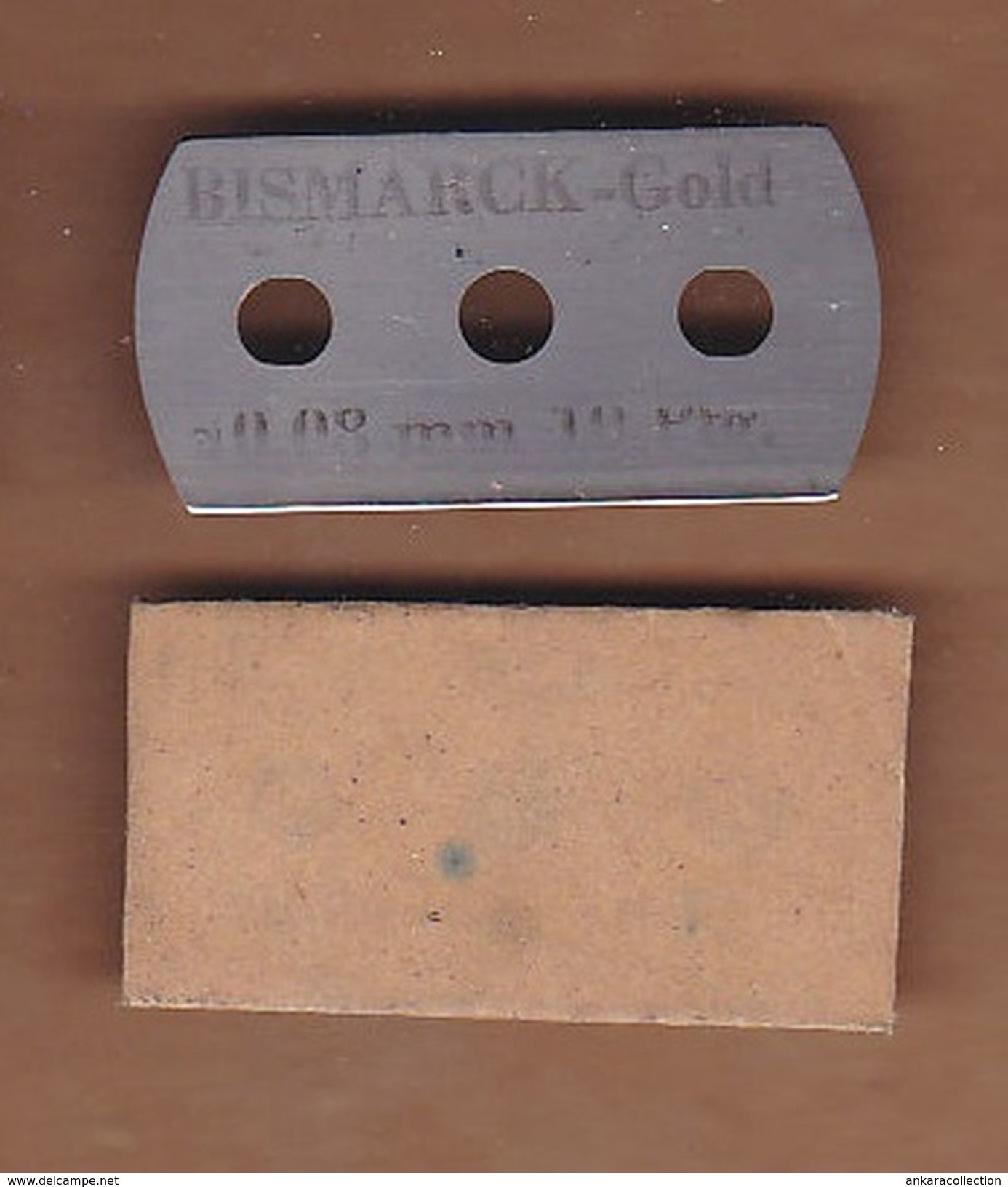 AC - BISMARCK GOLD SHAVING RAZOR 2 BLADES IN WRAPPER - Razor Blades