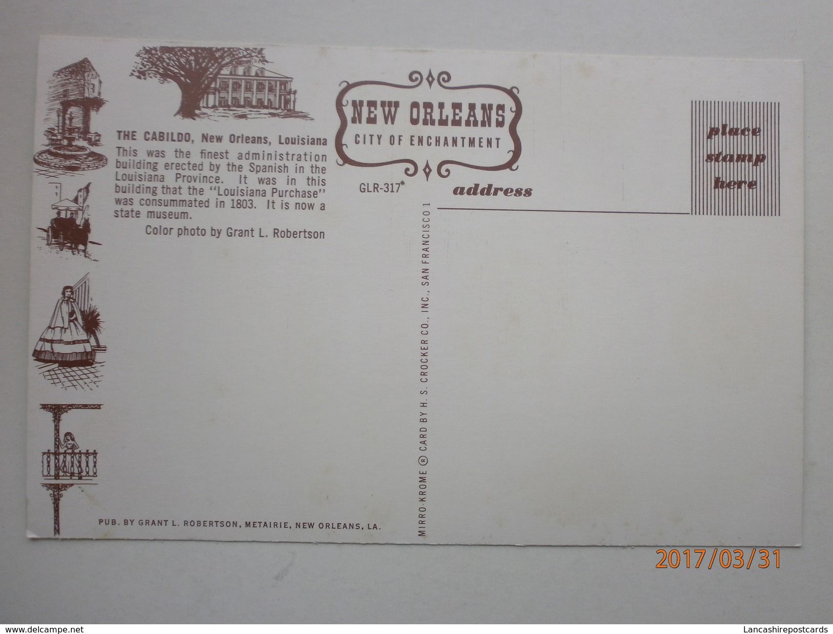 Postcard The Cabildo New Orleans Louisiana State Museum My Ref B11000 - Museum
