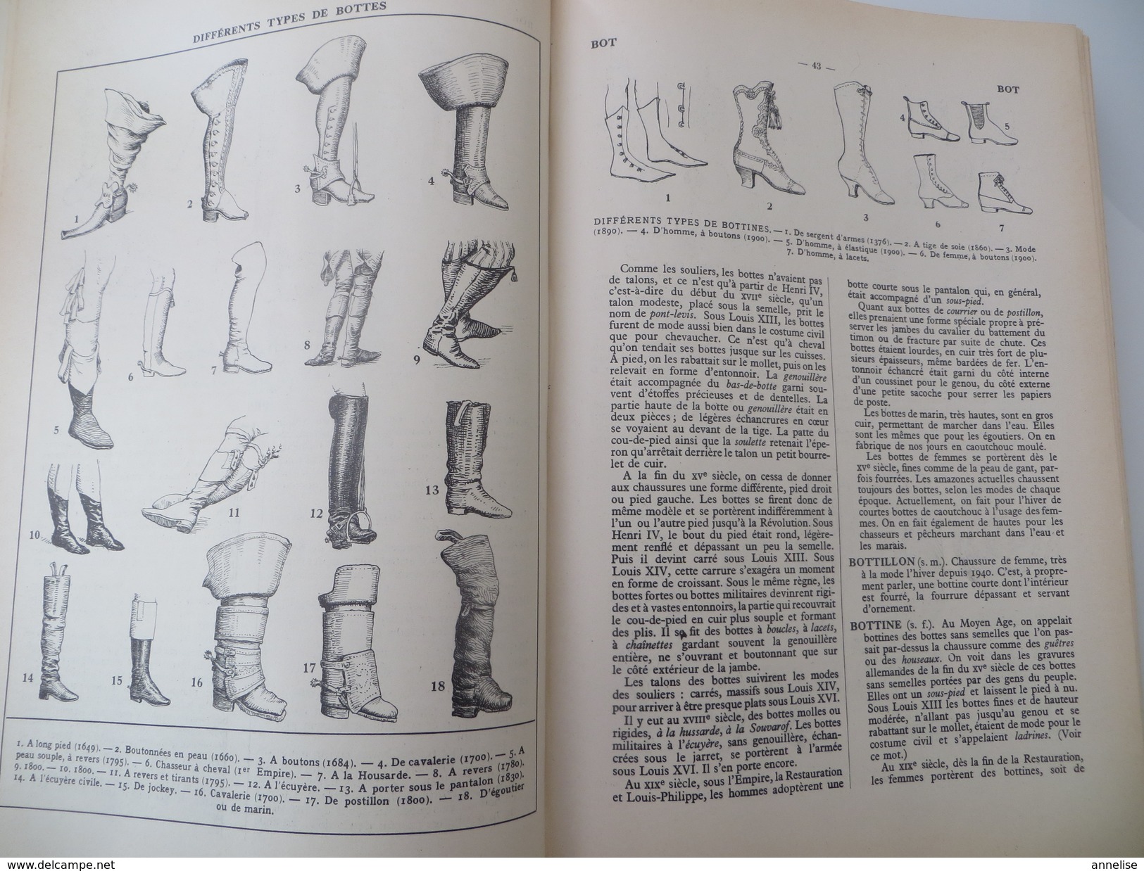 Dictionnaire du Costume, des armes et des étoffes des origines à nos jours 1951 Leloir Ed Gründ