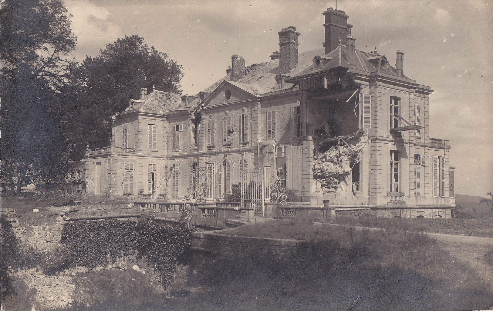 60 Chateau Sechelles Cuvilly Oise 1918 Zerstört Durch Artillerie Granate Deutsche Soldaten 1.Weltkrieg - Andere & Zonder Classificatie