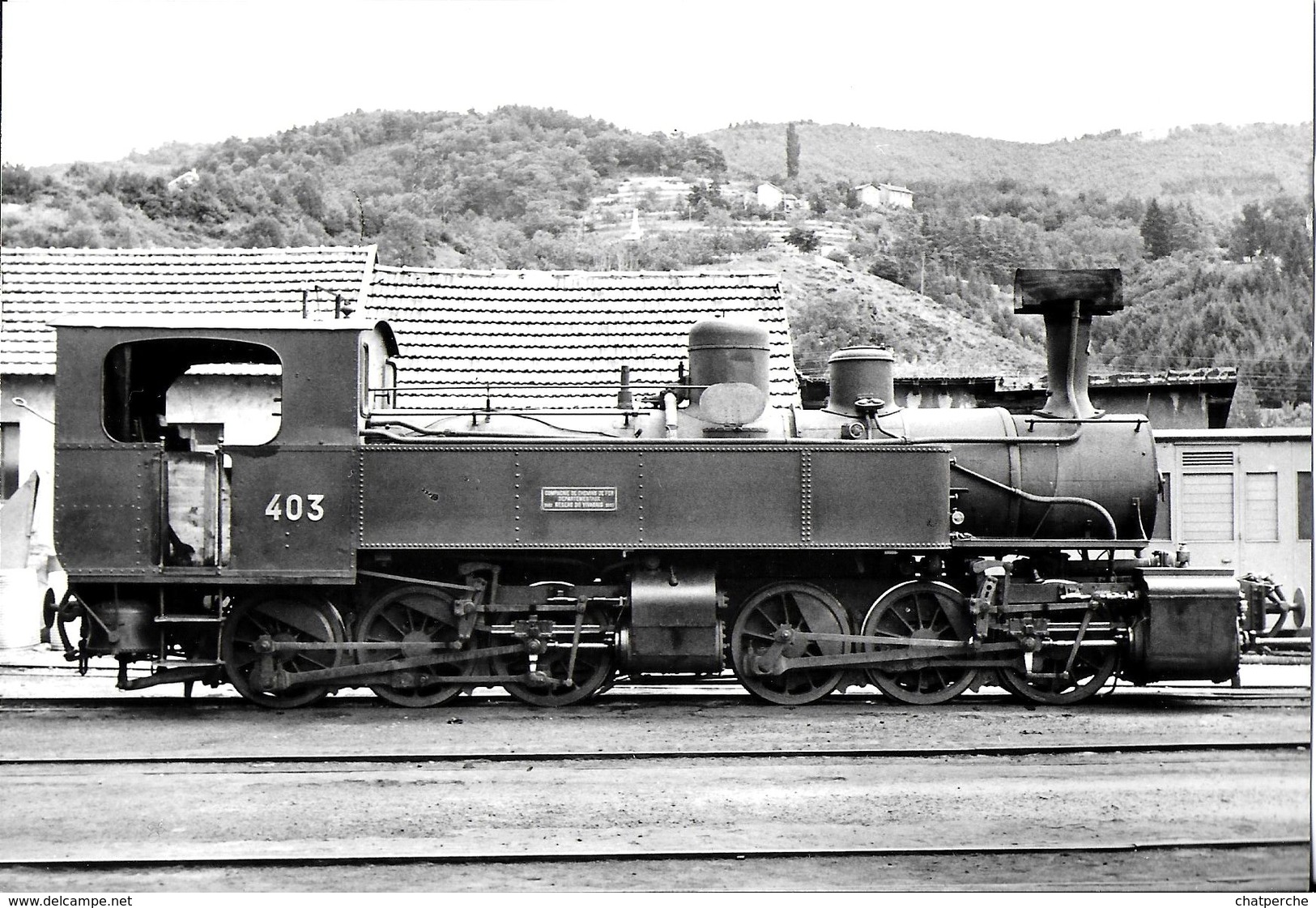 TRANSPORT TRAIN  CFD  CHEMINS DE FER DU VIVARAIS 030 + 030 AU CHEYLARD ARDECHE N° 510.5 - Gares - Avec Trains