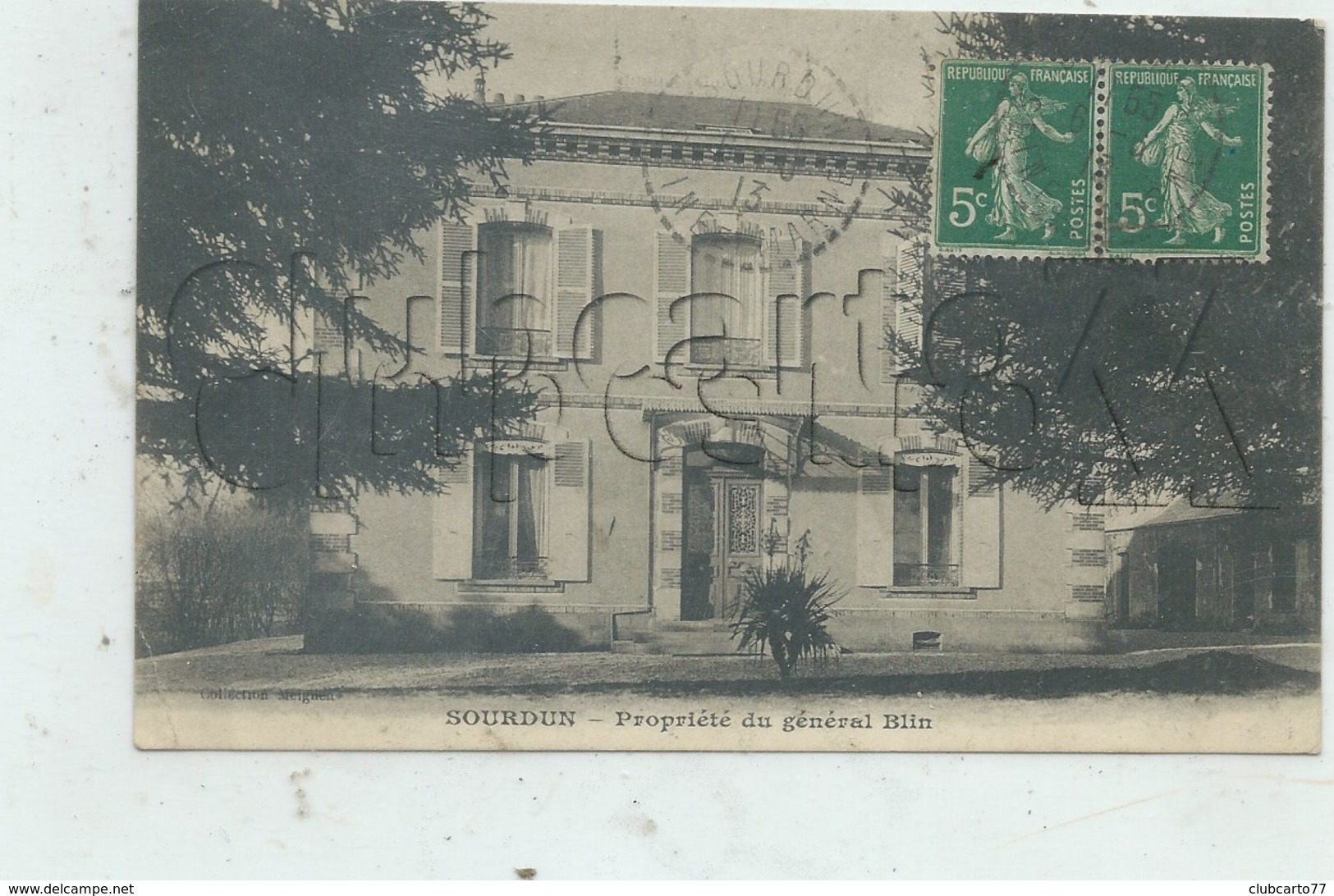 Sourdun (77) : GP De La Villa Prpriété Du Général Blin En 1913 PF. - Autres & Non Classés