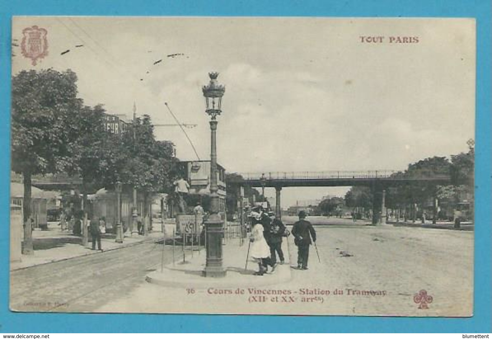 CPA TOUT PARIS 36 - Cours De Vincennes Station Du Tramway (XIIème Arrt.) - Arrondissement: 12