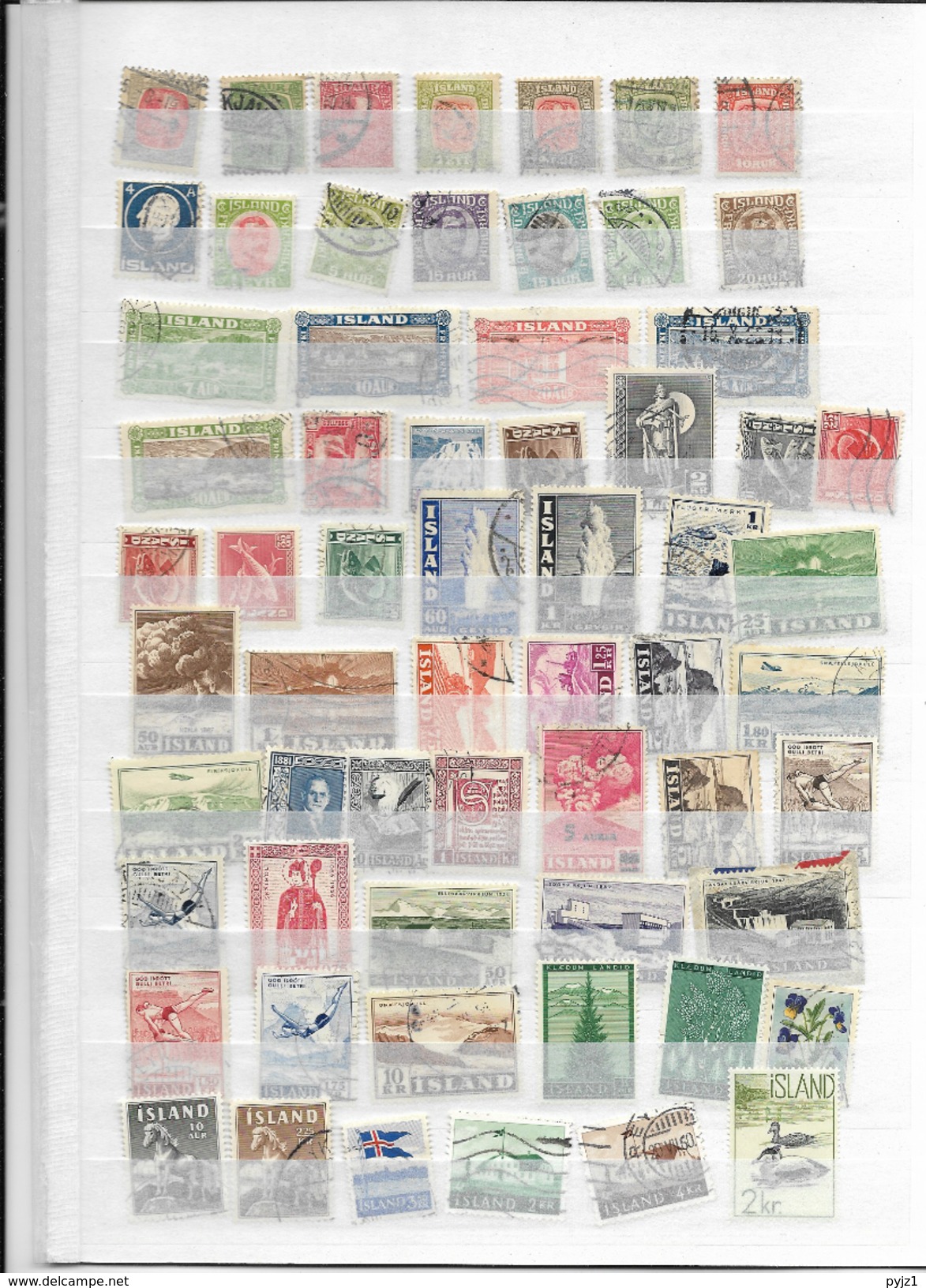 Iceland, Mostly USED Collection (9 Scans) - Collections (sans Albums)