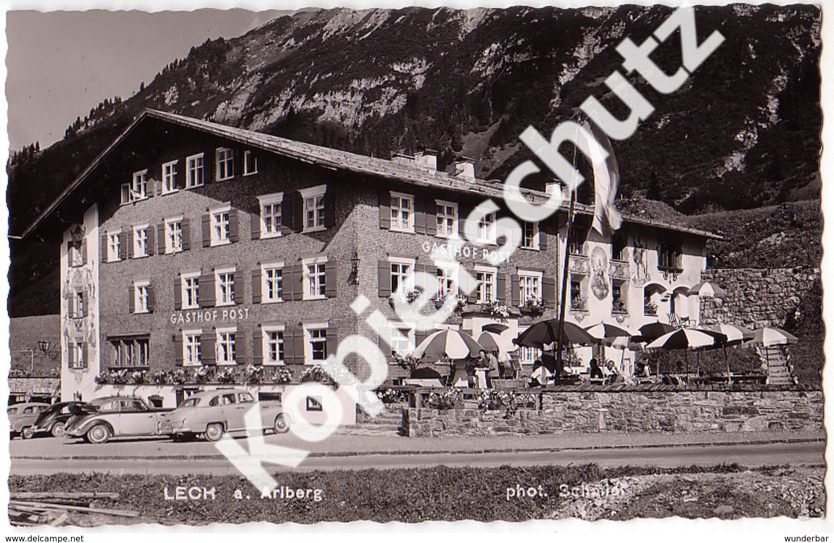 Lech A. Arlberg 1953, Gasthof Post  (z3941) - Lech