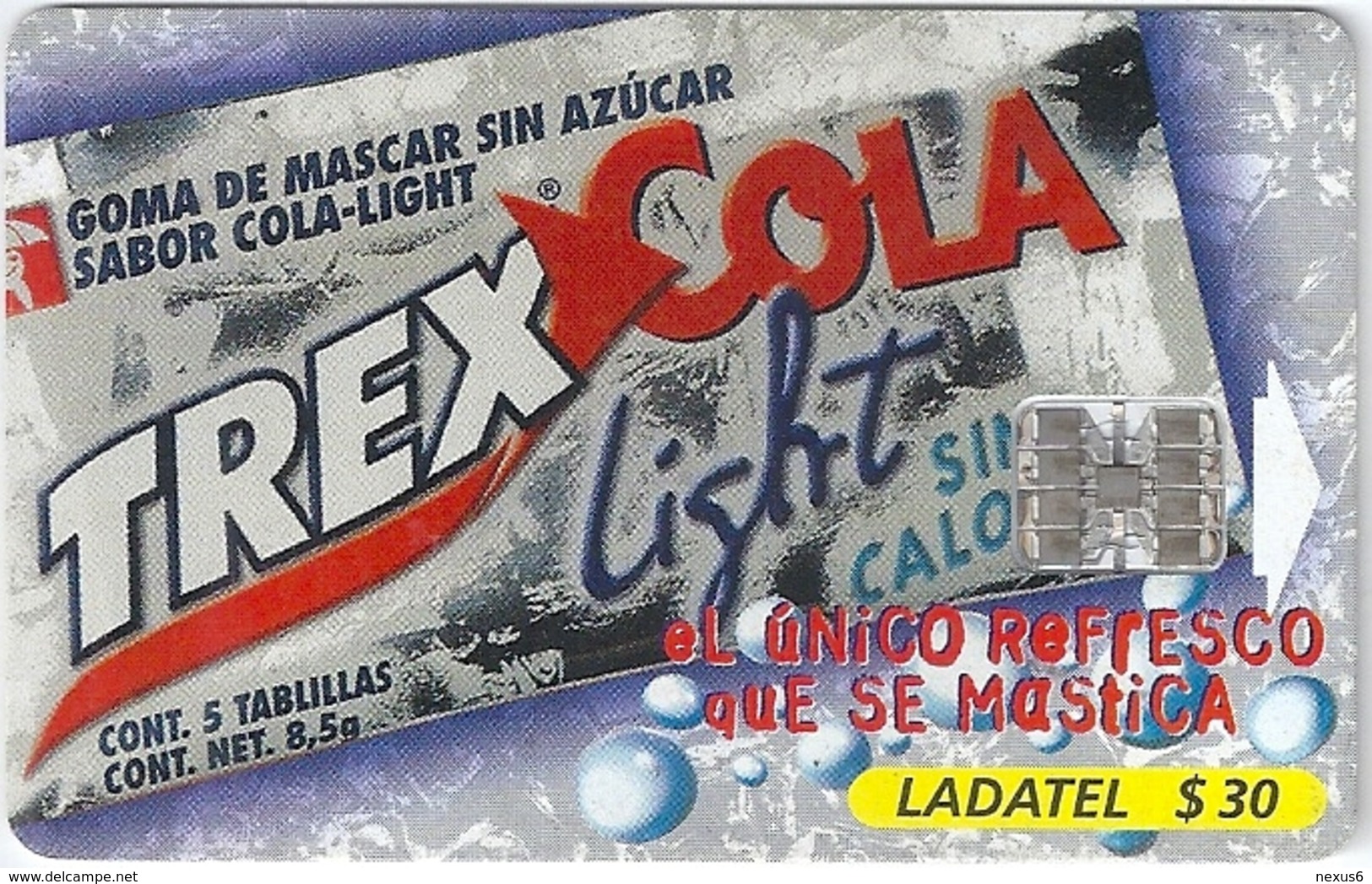 Mexico - Ladatel - Trex Cola Light - P-0400 - 30$, 05.2000, Used - Mexico