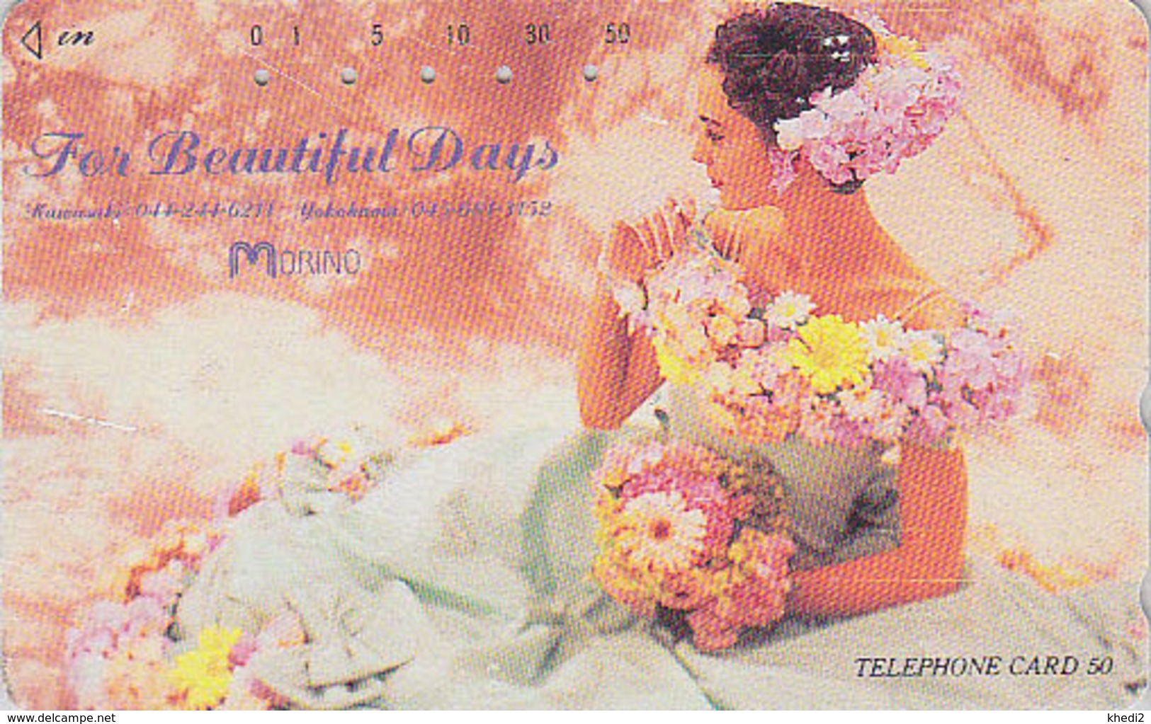 Télécarte Japon / 110-134881 - FEMME MARIEE Mariage - Wedding Woman Girl Japan Phonecard - Frau Telefonkarte - 2648 - Mode