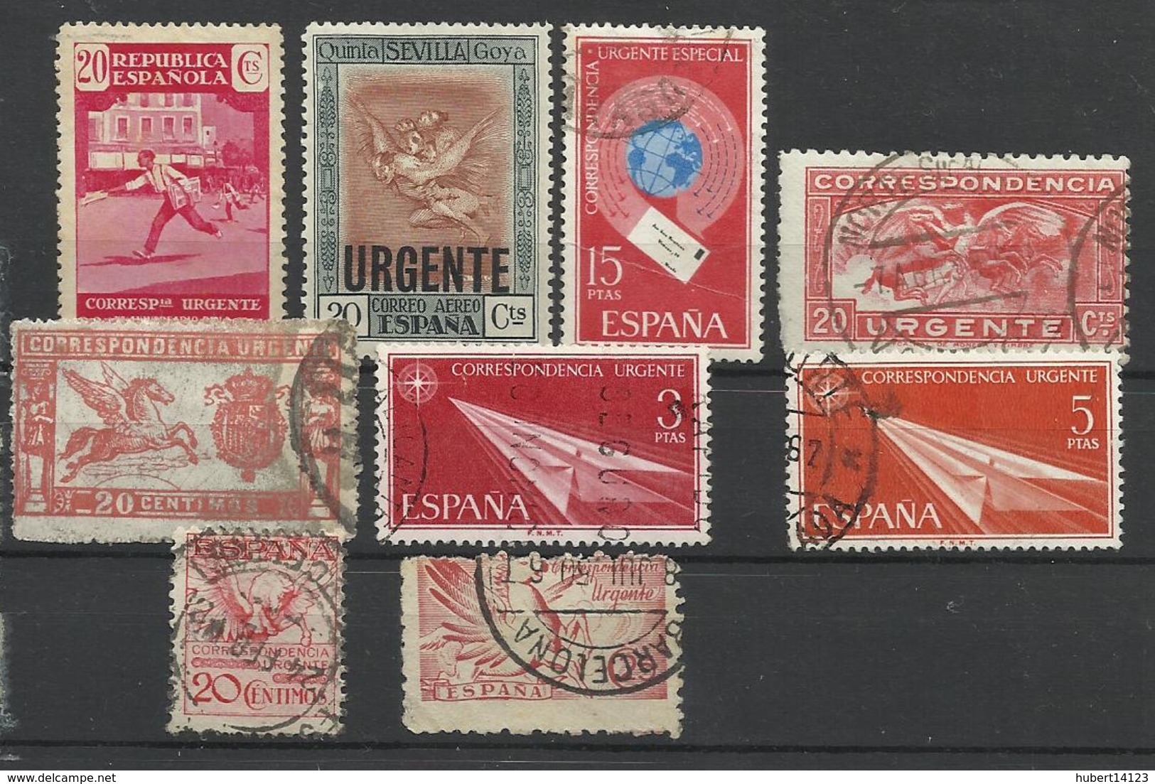 Espagne 9 TIMBRES POUR LETTRES EXPRES - Special Delivery
