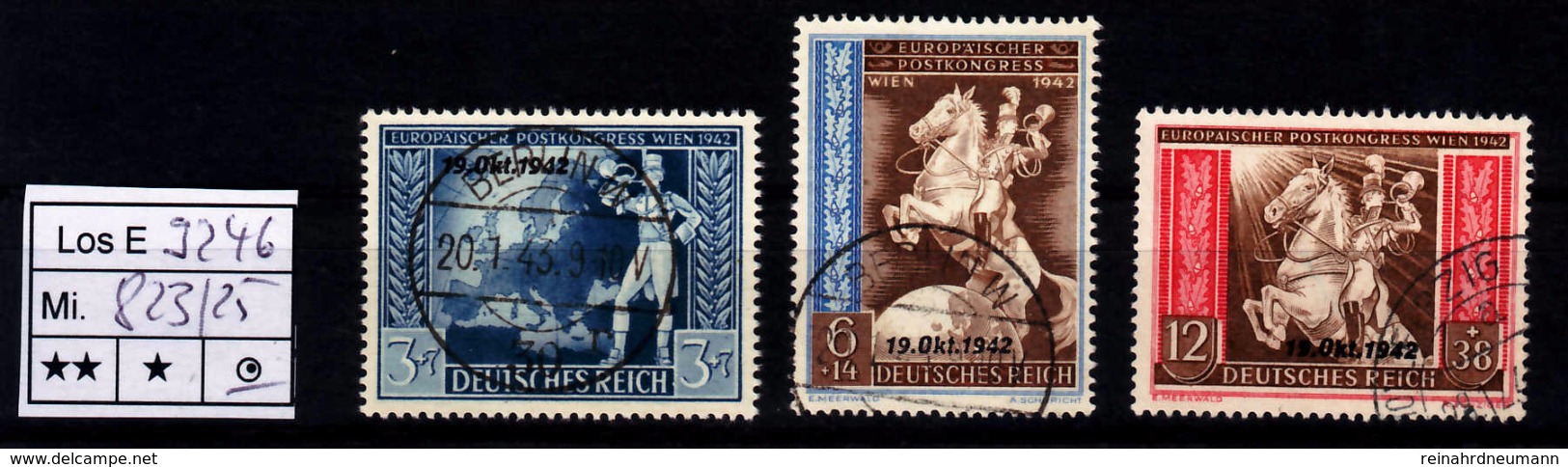 Los B9246: DR Mi. 823/25, Gest. - Gebraucht