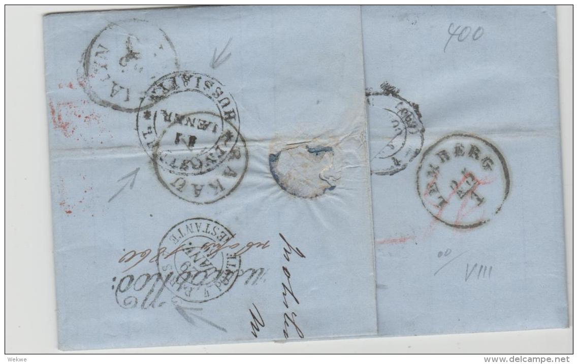 Pol097a / / - POLEN - Ex  Mohilew (Podolie) 1860 Via Österreich Nach Paris - ...-1860 Prephilately