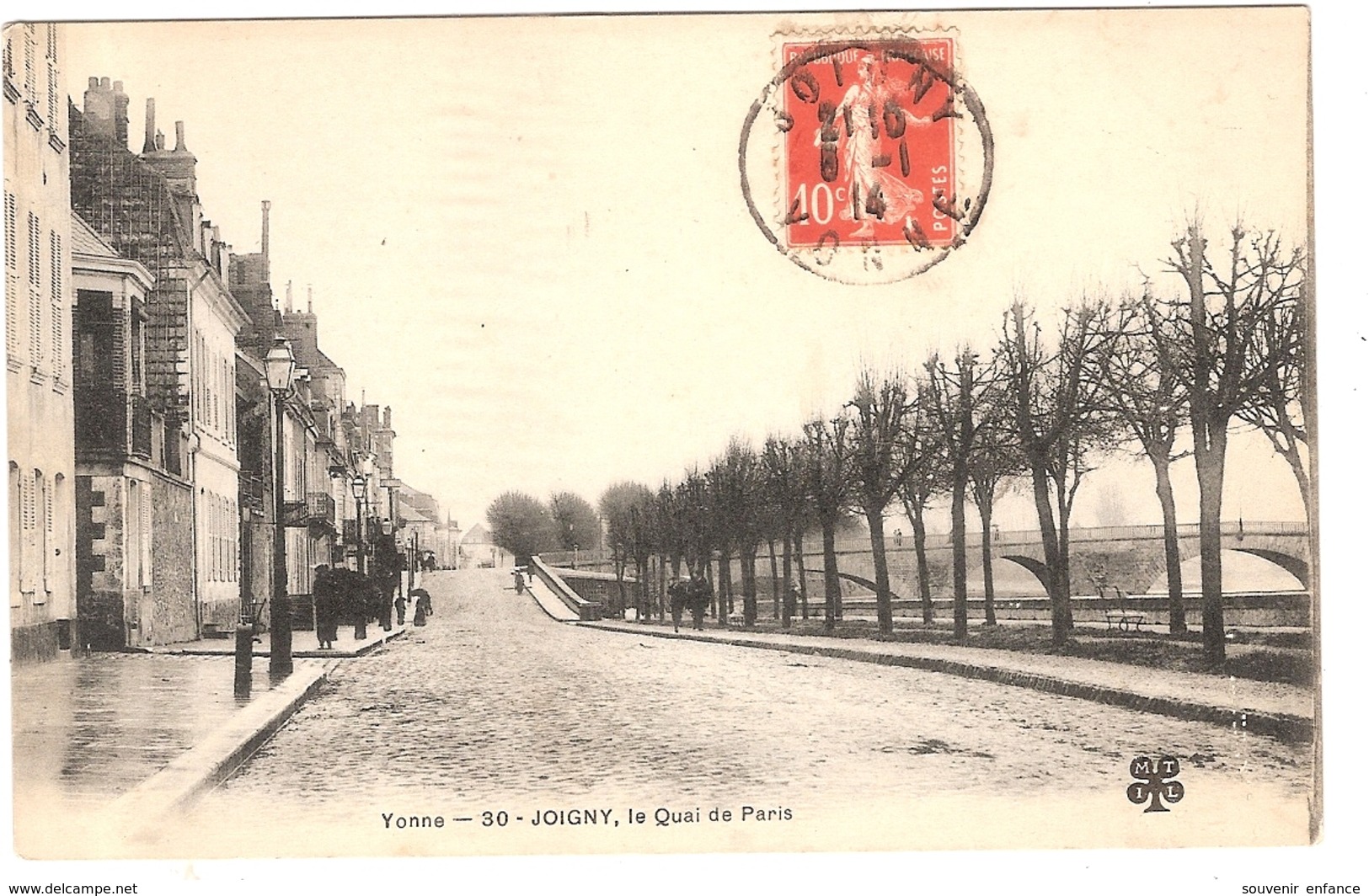 CPA Joigny Le Quai De Paris 89 Yonne - Joigny