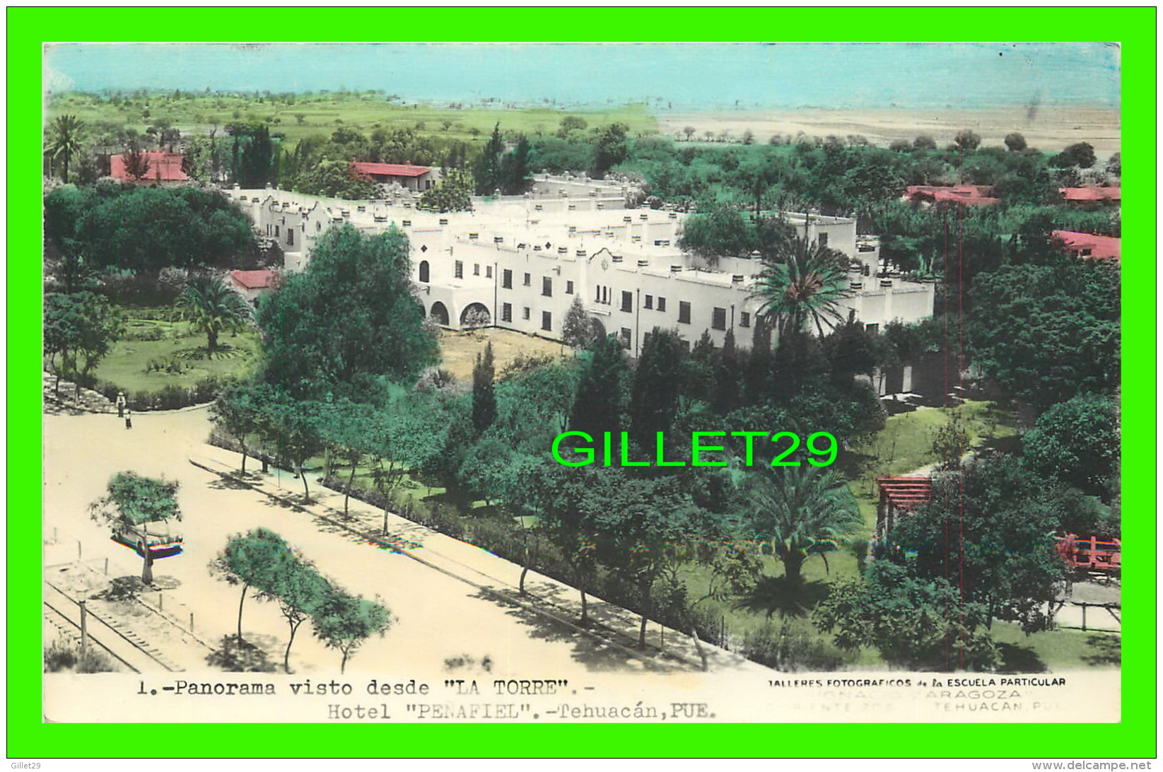 TEHUACAN, MEXIQUE - PANORAMA VISTO DESDE " LA TORRE " - HOTEL PENAFIEL - ÉCRITE - - Mexico