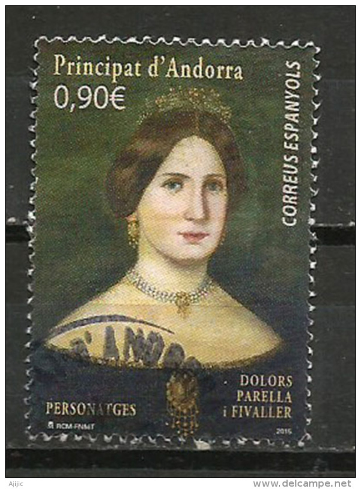La Baronesa María Dolores Parrella, 2015,  Un Timbre Oblitéré, 1 ère Qualité, Cachet Rond - Used Stamps
