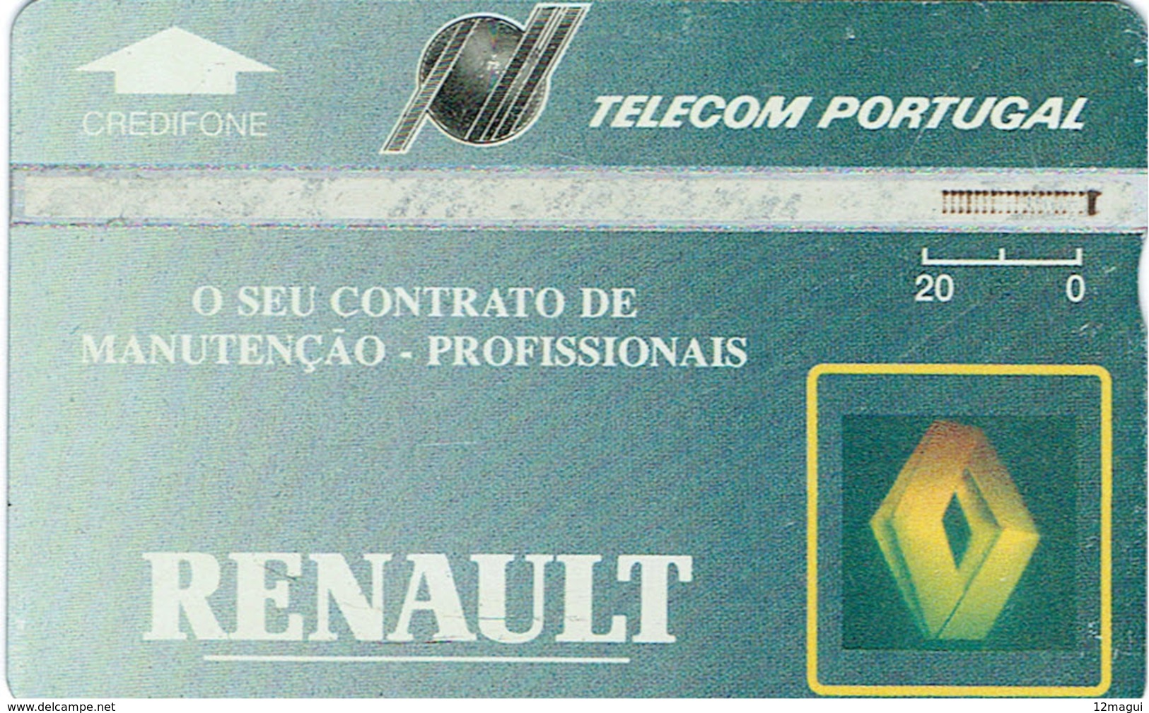 PHONECARDS-- PORTUGAL-- TELECOM-PORTUGAL- OPTICAL- 20 U  RENAULT---..- BATCH  305A - Portugal