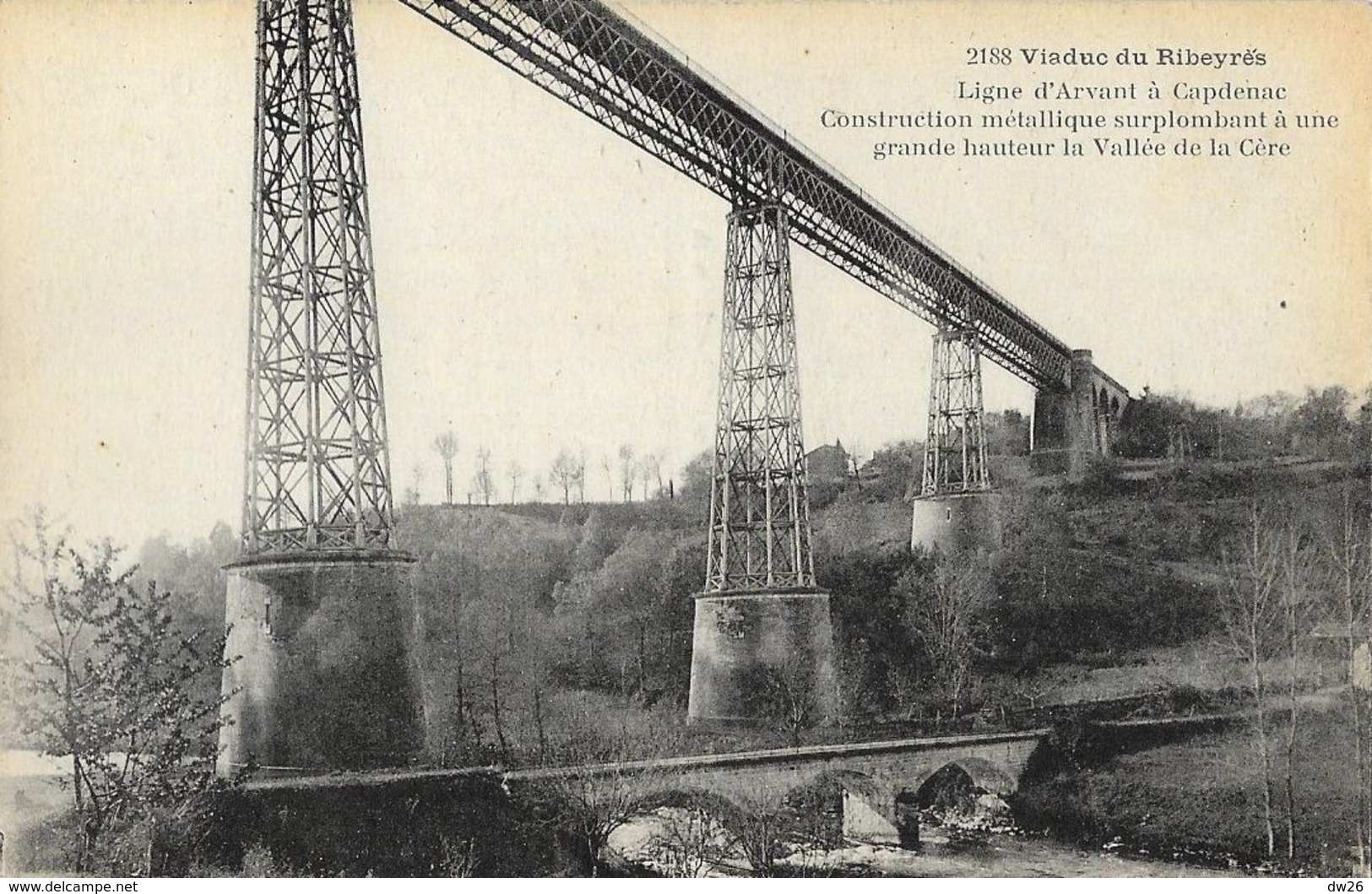 Viaduc Du Ribeyrès, Ligne D'Armant à Capdenac - Vallée De La Cère - Edition P. Et A. Malroux, Carte Non Circulée - Obras De Arte
