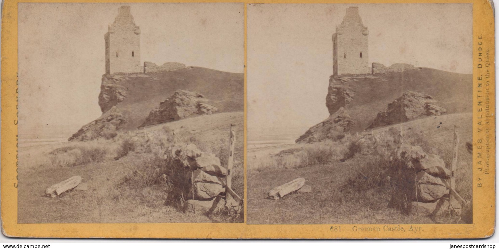 GREENAN CASTLE - AYR - AYRSHIRE - Real Photograph - Not Postcard - By James Valentine - Dundee - Ayrshire