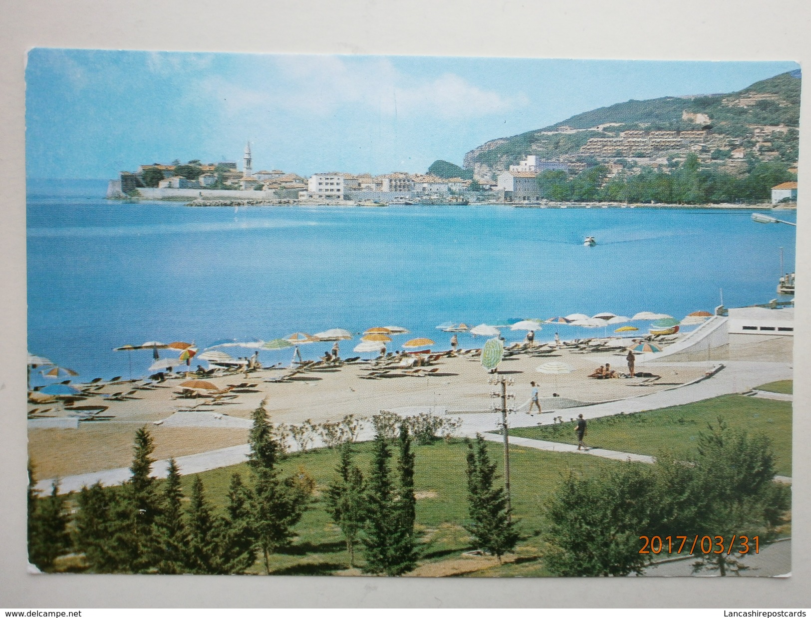 Postcard Budva Slovenska Plaza Montenegro  My Ref B11013 - Montenegro