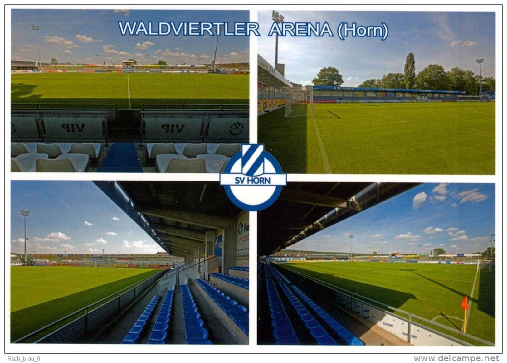 AK Stadion Postkarte Waldviertler Arena SV Horn Niederösterreich Fußball Österreich Austria Football Stadium Ground Foot - Fussball