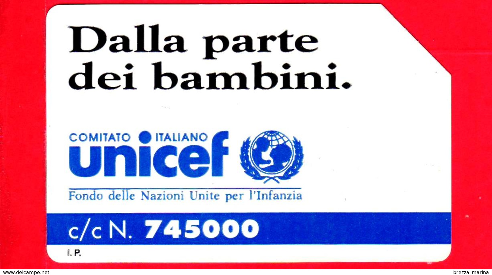 ITALIA - Scheda Telefonica - SIP - Usata - Unicef - C&C 2244 - Golden 187 - Pubbliche Speciali O Commemorative