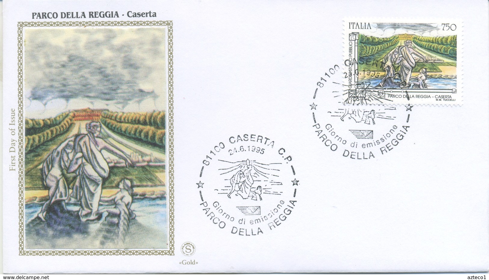 ITALIA - FDC  FILGRANO GOLD 1995 - I GIARDINI STORICI - ANNULLO SPECIALE - FDC