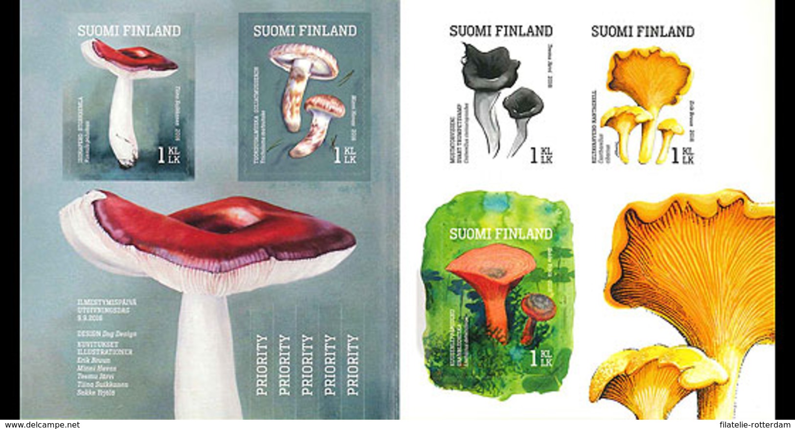 Finland - Postfris / MNH - Booklet Wilde Paddenstoelen 2016 - Nuevos
