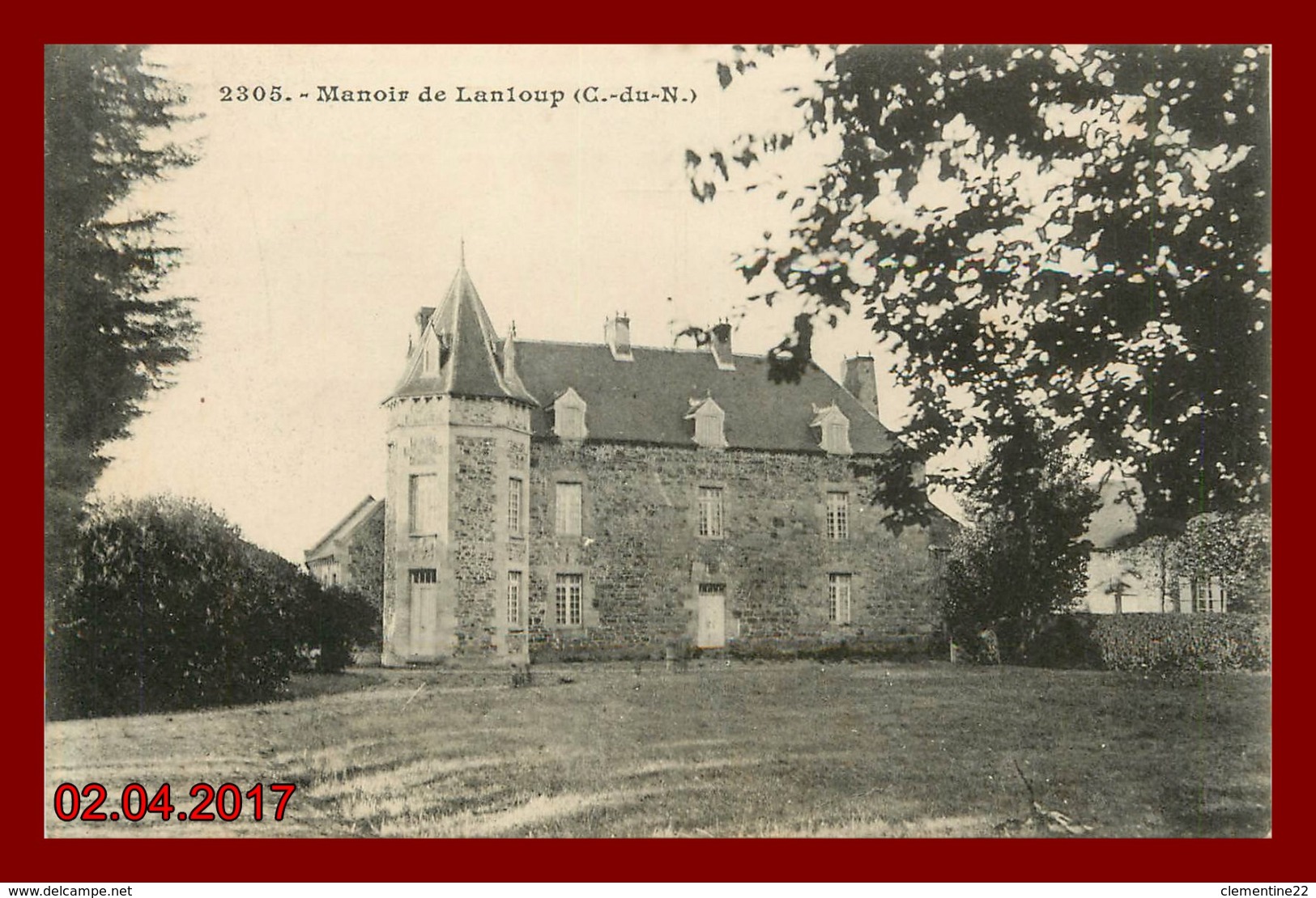 Théme Chateau  * LANLOUP * Le Manoir   ( Scan Recto Et Verso ) - Autres & Non Classés