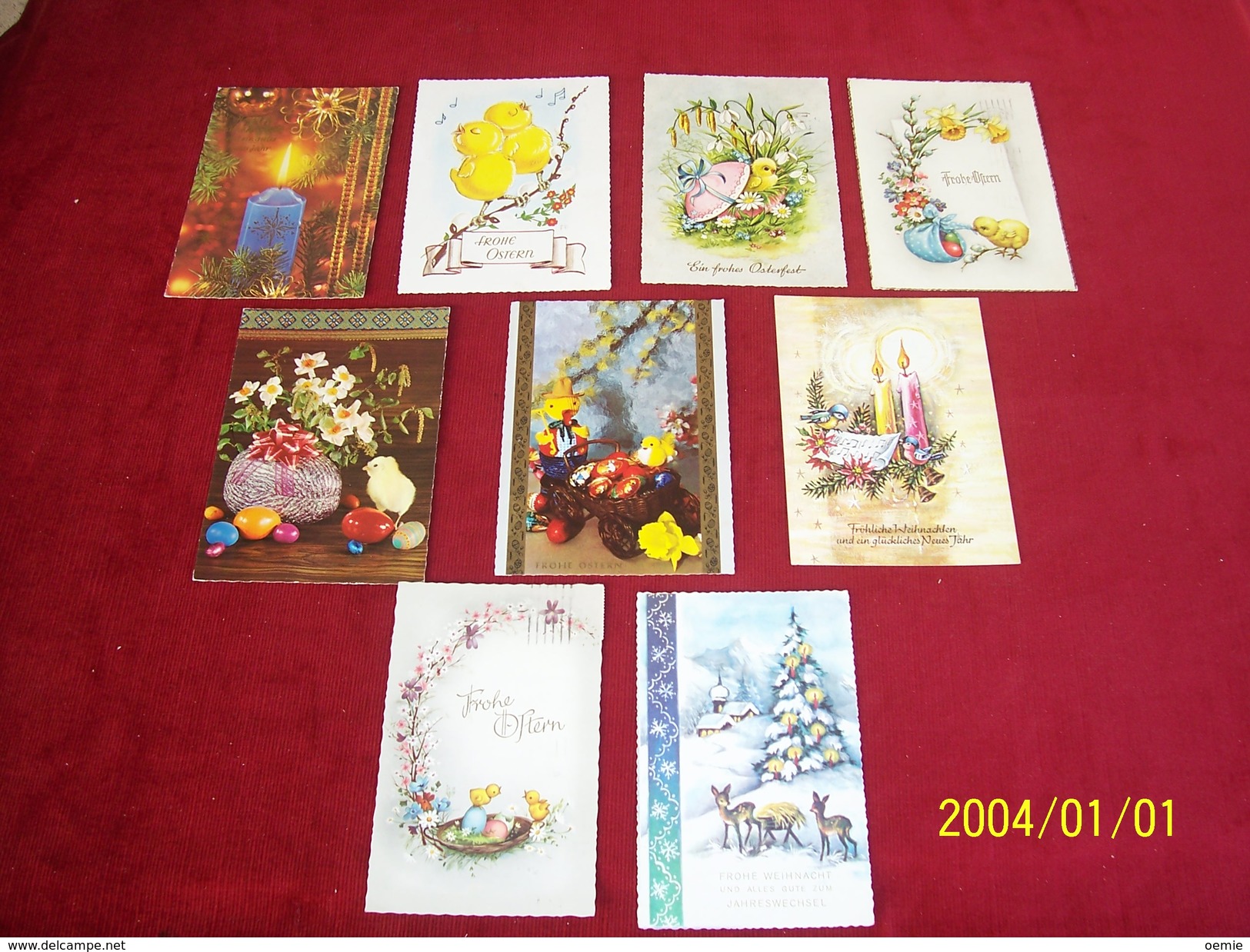 LOT DE 27 CARTES FETE DE PAQUE  ET NOEL EN  D'AUTRICHE  TOUS  VOYAGES AVEC TIMBRES - Other & Unclassified