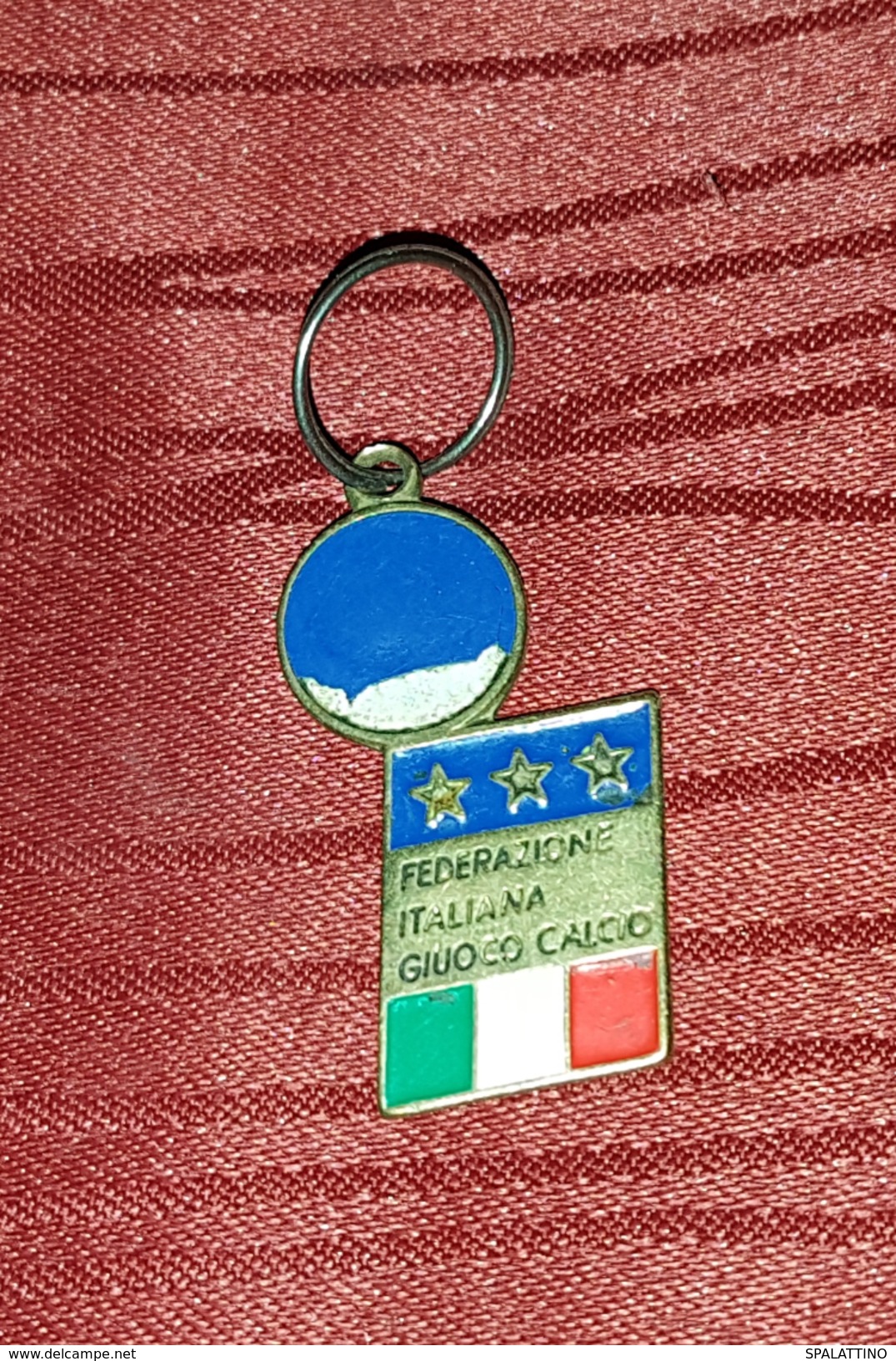 ITALIAN FOOTBALL FEDERATION, ORIGINAL VINTAGE KEY CHAIN - Fussball