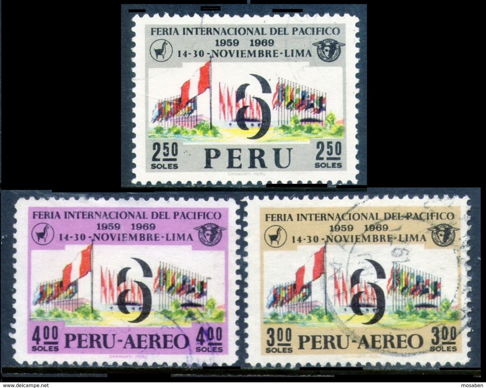 PERÚ	-	Yv. 507-A 253-254	-	Serie Completa -			PER-8144 - Peru