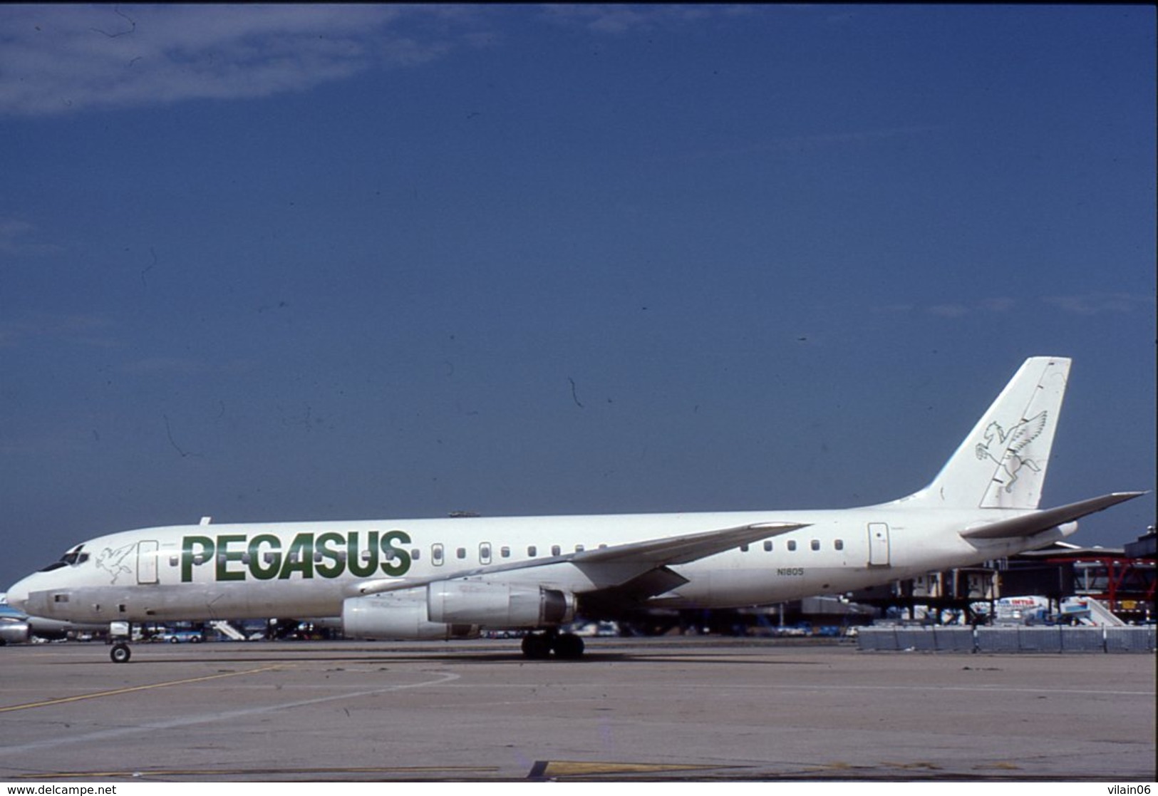 SLIDE / AVION / AIRCRAFT KODAK  ORIGINAL     PEGASUS   DC 8 - Dias