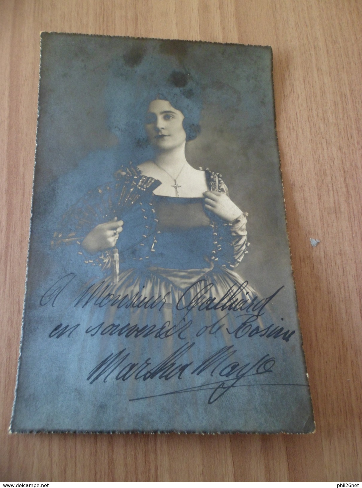 Autographe  Martha Mayo Actrice (1882-1965) Souvenir De Rosière De La Guerre 14-18 Photo Jos Rentmeester Bruxelles B/ TB - Sonstige & Ohne Zuordnung