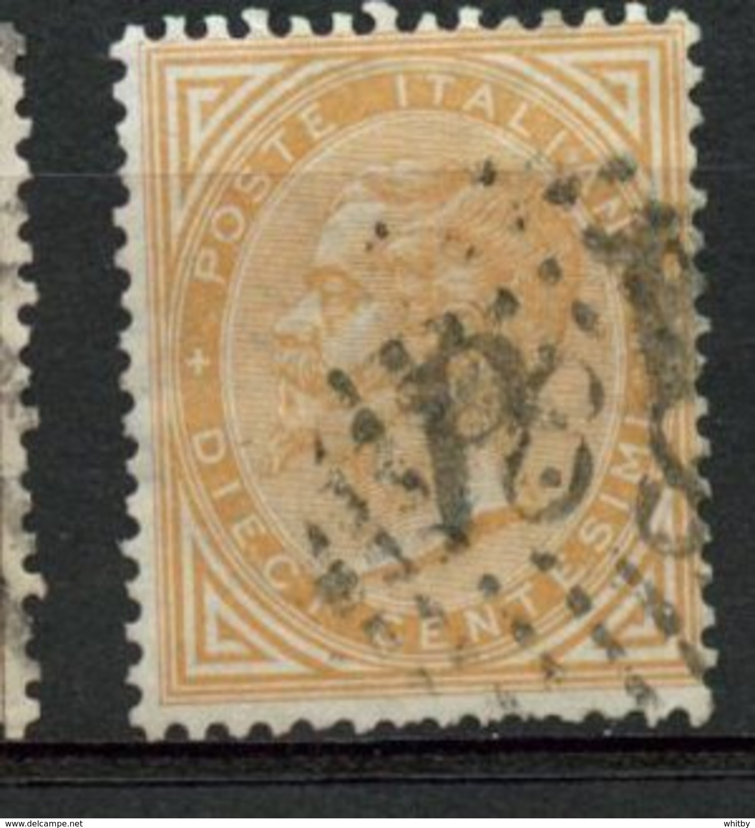 Italy 1863 10c Victor Emmanuel II Issue #27 - Used