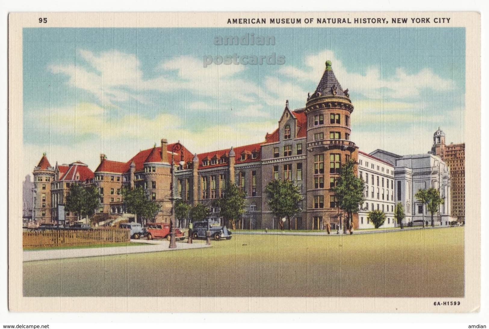 New York City NY, American Museum Of Natural History Building 1936 Vintage Postcard - Museos