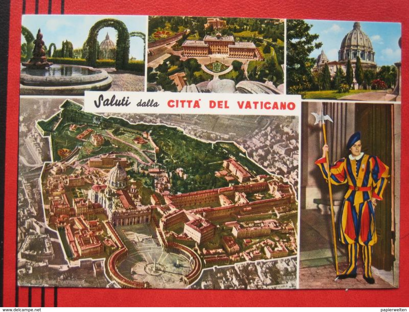 Roma (RM) - Künstlerkarte "Saluti Della Citta Del Vaticano" - Vatikanstadt