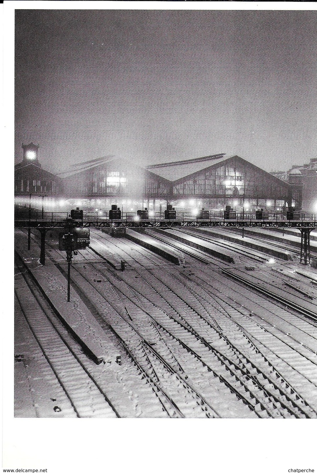 PHOTO PHOTOGRAPHE TRANSPORT CHEMIN DE FER  TRAIN GARE SAINT LAZARE PARIS 1946 PHOTO RENE JACQUES - Autres & Non Classés